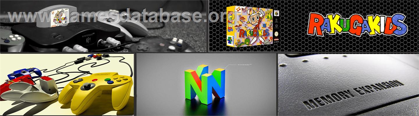 Rakugakids - Nintendo N64 - Artwork - Marquee