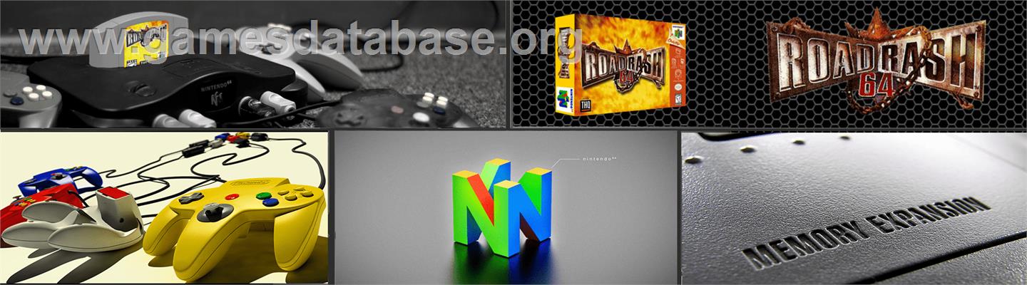 Road Rash 64 - Nintendo N64 - Artwork - Marquee
