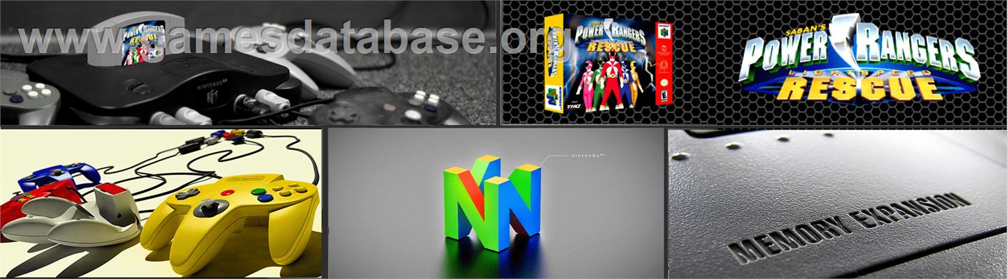 Saban's Power Rangers - Lightspeed Rescue - Nintendo N64 - Artwork - Marquee