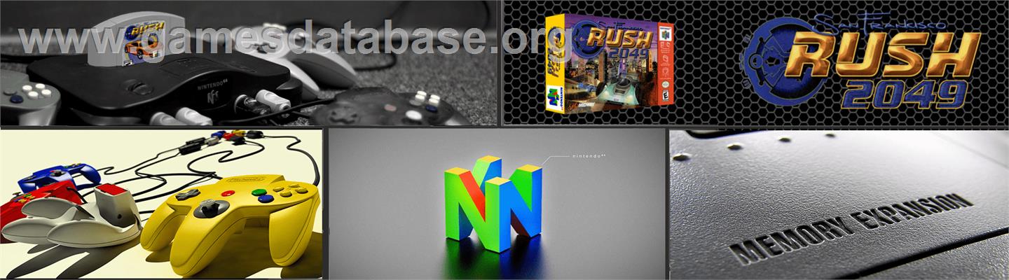 San Francisco Rush 2049 - Nintendo N64 - Artwork - Marquee