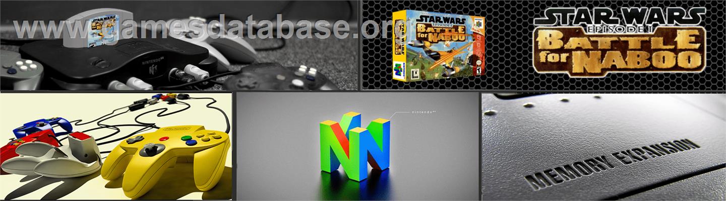 Star Wars Episode I - Battle For Naboo - Nintendo N64 - Artwork - Marquee