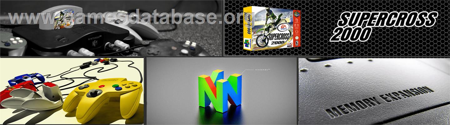 Super Cross 2000 - Nintendo N64 - Artwork - Marquee
