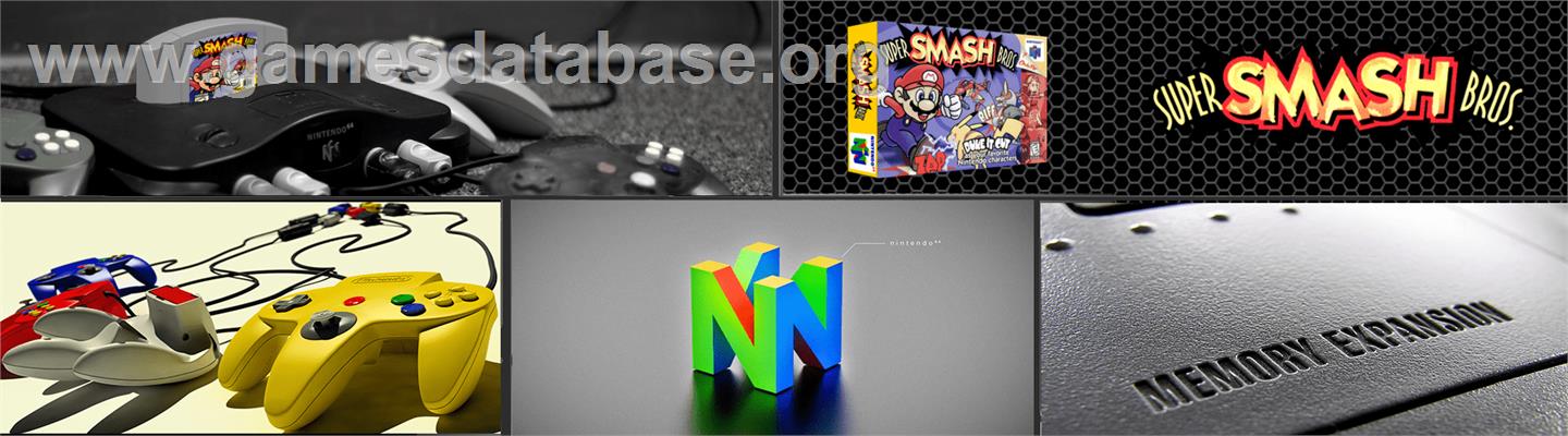 Super Smash Bros. - Nintendo N64 - Artwork - Marquee