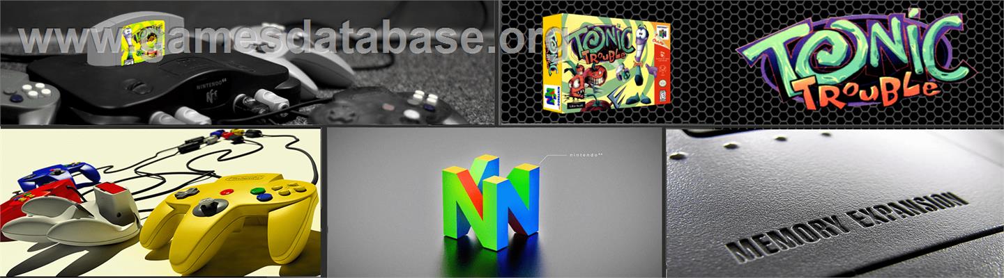 Tonic Trouble - Nintendo N64 - Artwork - Marquee