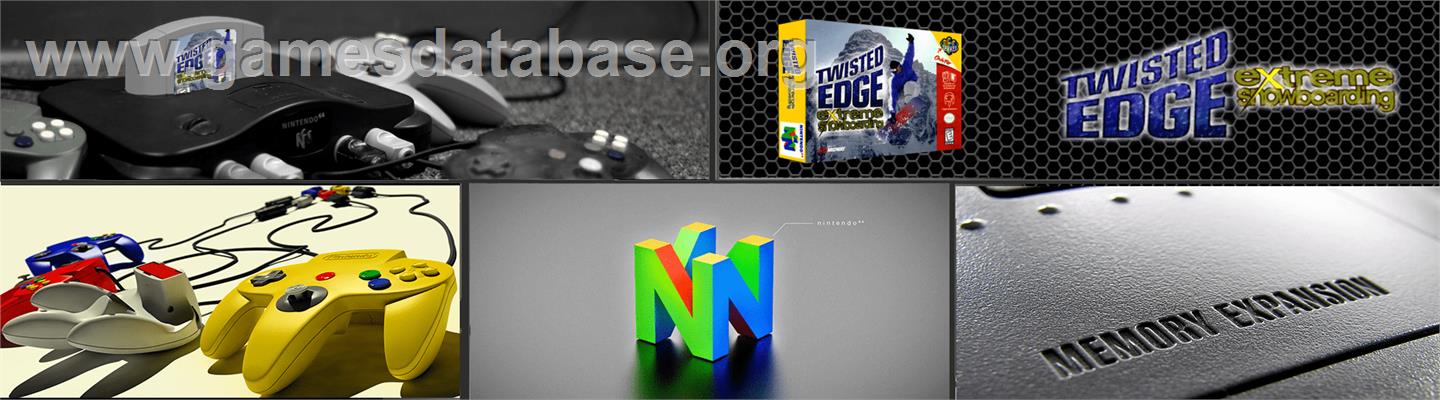 Twisted Edge - Extreme Snowboarding - Nintendo N64 - Artwork - Marquee