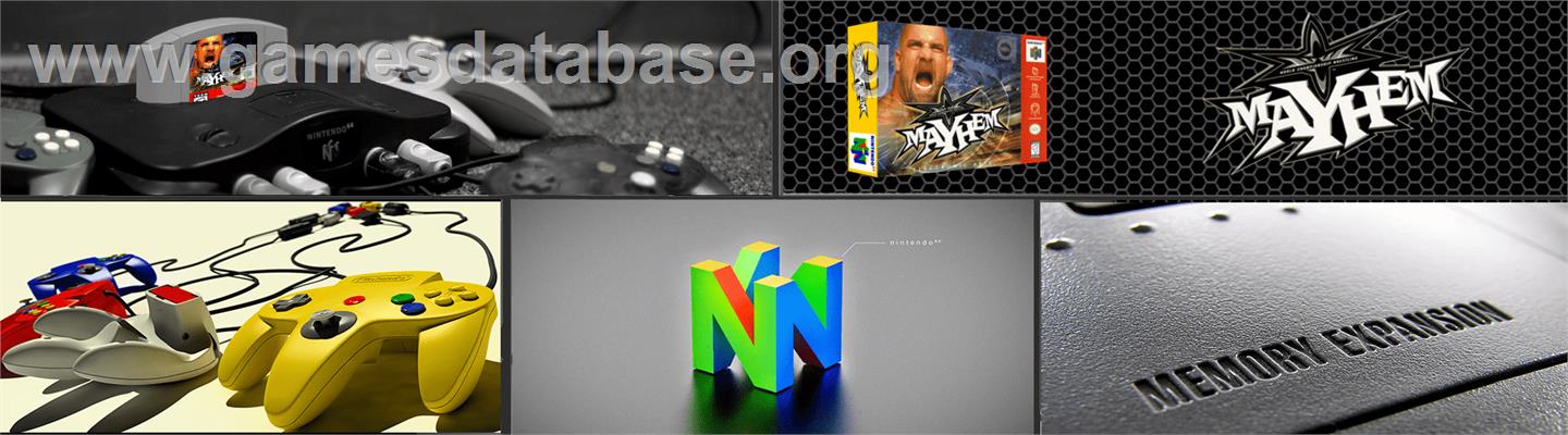 WCW Mayhem - Nintendo N64 - Artwork - Marquee