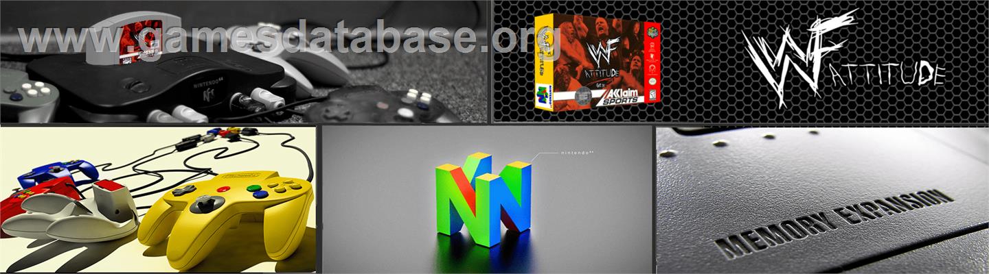 WWF Attitude - Nintendo N64 - Artwork - Marquee