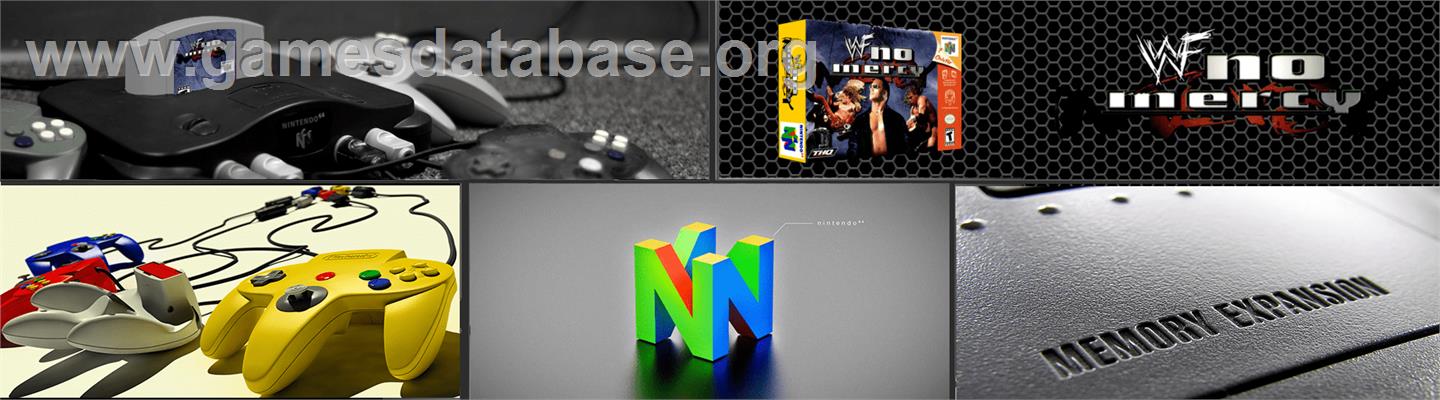 WWF No Mercy - Nintendo N64 - Artwork - Marquee