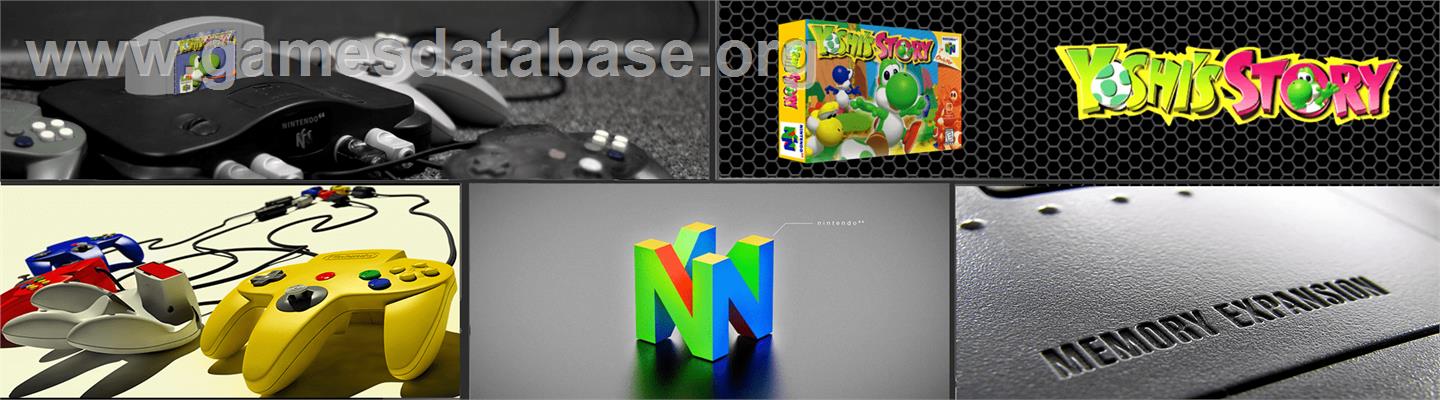 Yoshi's Story - Nintendo N64 - Artwork - Marquee