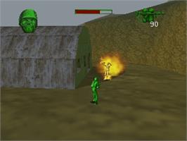 In game image of Army Men: Sarge's Heroes on the Nintendo N64.