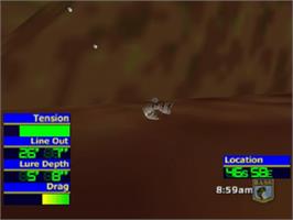In game image of Bassmasters 2000 on the Nintendo N64.