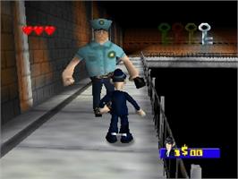 In game image of Blues Brothers 2000 on the Nintendo N64.