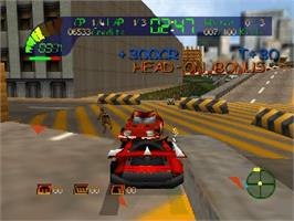 In game image of Carmageddon 64 on the Nintendo N64.