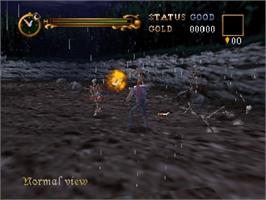 In game image of Castlevania: Legacy of Darkness on the Nintendo N64.