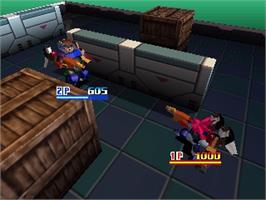 In game image of Custom Robo Version 2 on the Nintendo N64.
