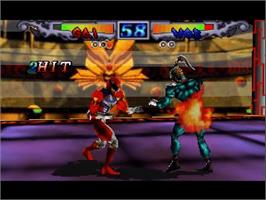 In game image of Dual Heroes on the Nintendo N64.