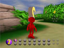 In game image of Elmo's Number Journey on the Nintendo N64.