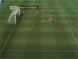In game image of Fifa 99 on the Nintendo N64.