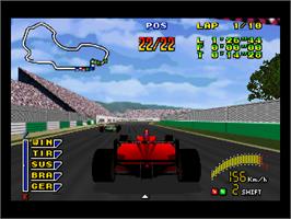 In game image of Human Grand Prix: The New Generation on the Nintendo N64.
