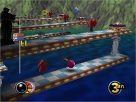 In game image of Iggy-kun no Bura 2 Poyon on the Nintendo N64.