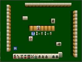 In game image of Jangou Simulation Mahjong Dou 64 on the Nintendo N64.