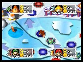 In game image of Mario Party 3 on the Nintendo N64.