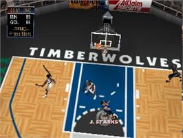 In game image of NBA Jam 2000 on the Nintendo N64.