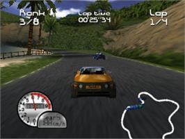 In game image of Roadsters: Trophy on the Nintendo N64.