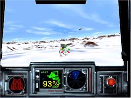 In game image of Star Wars: Shadows of the Empire on the Nintendo N64.