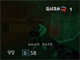 In game image of Turok: Rage Wars on the Nintendo N64.