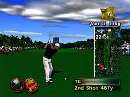 In game image of Waialae Country Club - True Golf Classics on the Nintendo N64.