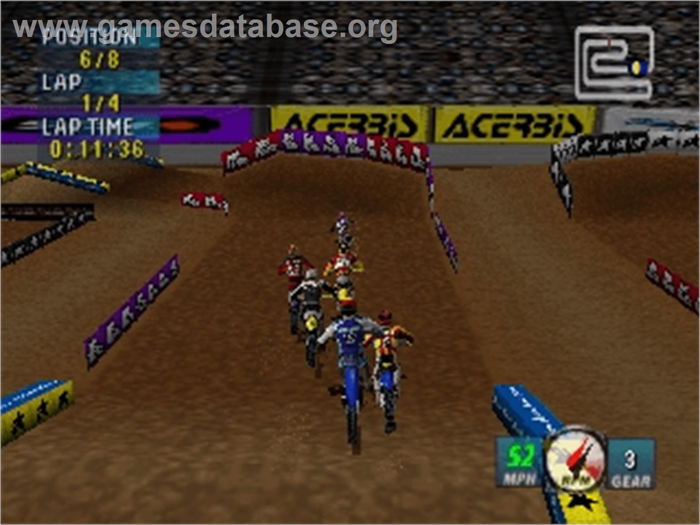 Jeremy McGrath Supercross 2000 - Nintendo N64 - Artwork - In Game