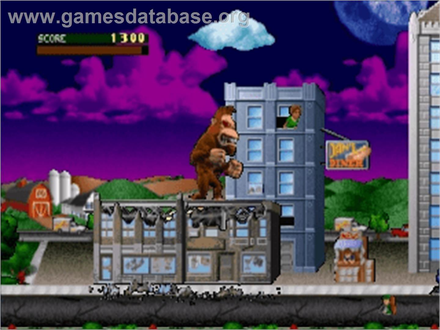 Rampage - World Tour - Nintendo N64 - Artwork - In Game