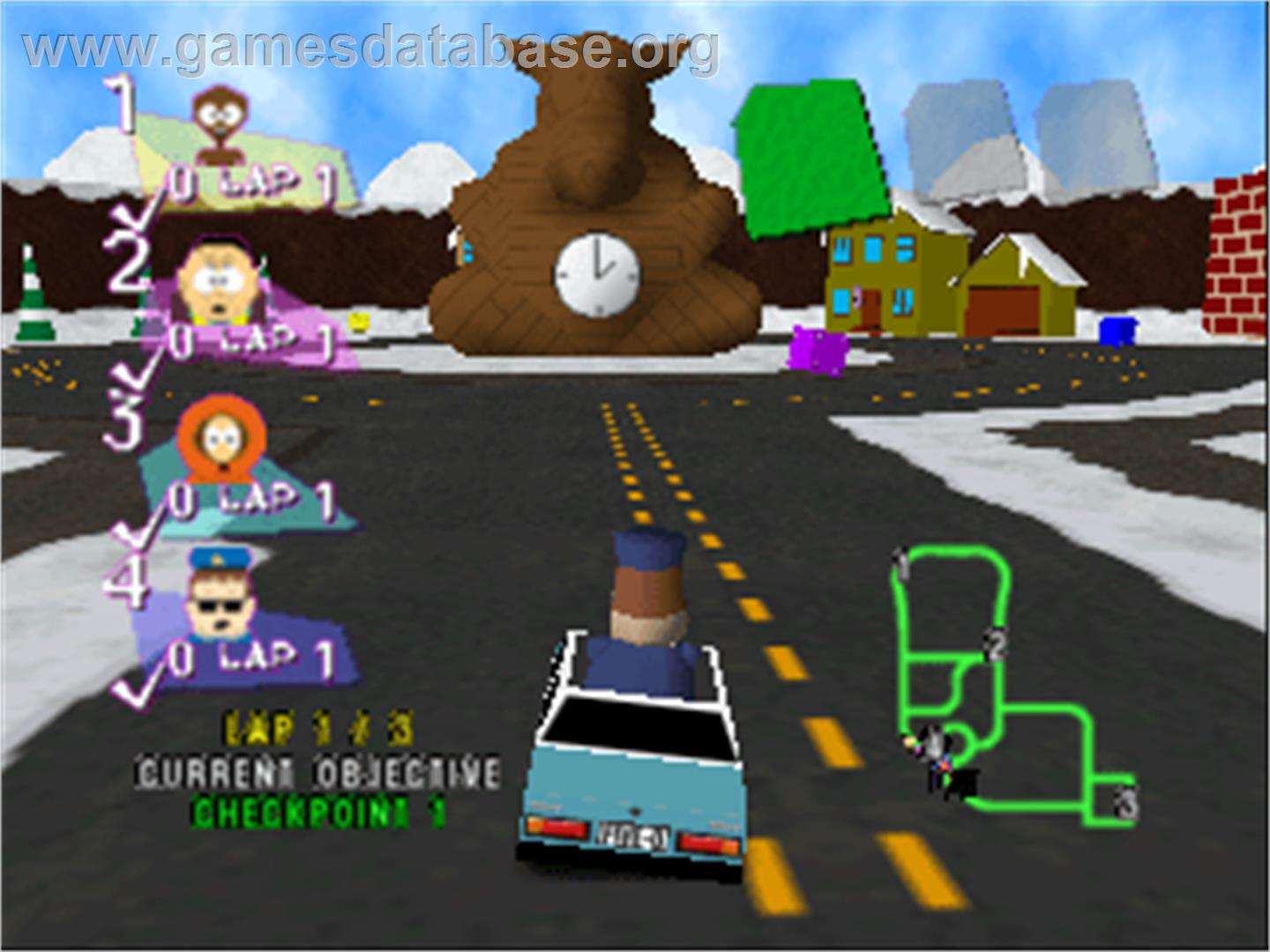 South Park Rally - Nintendo N64 - Artwork - In Game