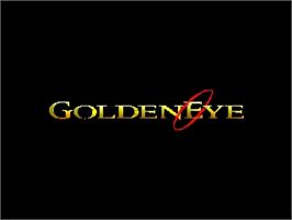 Title screen of 007: Golden Eye on the Nintendo N64.