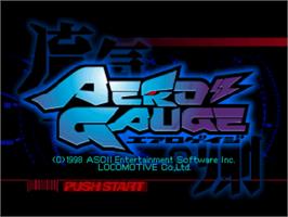 Title screen of AeroGauge on the Nintendo N64.