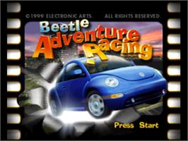 Title screen of Beetle Adventure Racing! on the Nintendo N64.