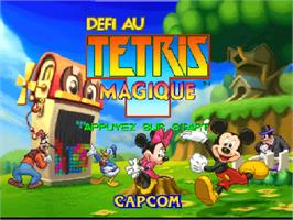 Title screen of Defi au Tetris Magique on the Nintendo N64.