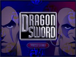 Title screen of Dragon Sword 64 on the Nintendo N64.