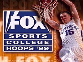 Title screen of Fox Sports College Hoops 99 on the Nintendo N64.