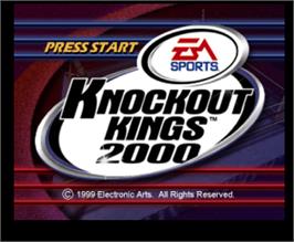 Title screen of Knockout Kings 2000 on the Nintendo N64.