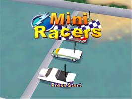 Title screen of Mini Racers on the Nintendo N64.