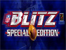 Title screen of NFL Blitz Special Edition on the Nintendo N64.