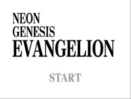Title screen of Neon Genesis Evangelion on the Nintendo N64.