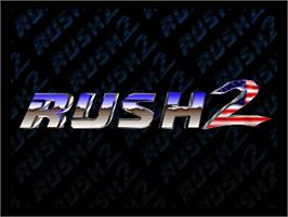 Title screen of Rush 2: Extreme Racing USA on the Nintendo N64.