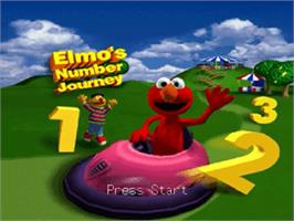 Title screen of Sesame Street - Elmo's Number Journey on the Nintendo N64.