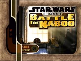 Title screen of Star Wars: Episode I - Battle for Naboo on the Nintendo N64.