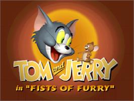 Title screen of Tom And Jerry In Fists Of Furry on the Nintendo N64.