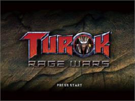 Title screen of Turok: Rage Wars on the Nintendo N64.