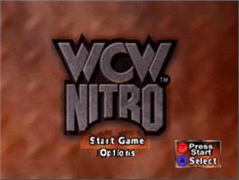 Title screen of WCW Nitro on the Nintendo N64.